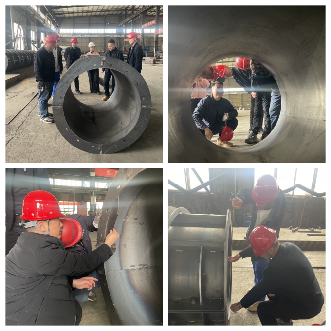 圆柱模板客户现场验收，为伟志精度点赞